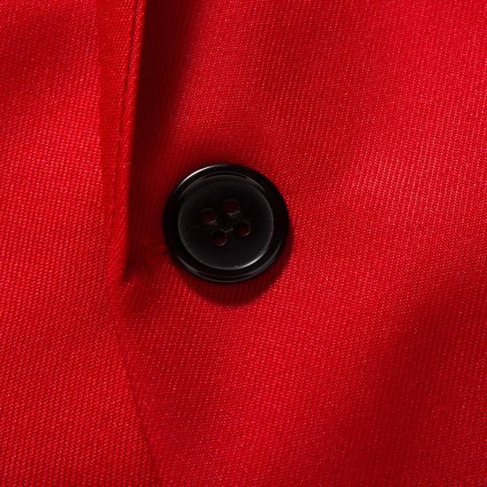 Формальный блейзер однотонный отложной воротник на одной пуговице четыре сезона приталенный карманы пиджак для костюма для свадьбы