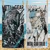 Игровое полотенце M-Metal Gear Solid Аниме Пляжное банное полотенце Мягкое впитывающее мочалка Детские подарки Для детей Путешествия Кемпинг Спортзал
