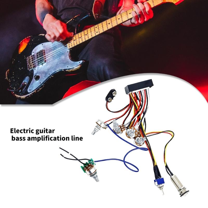 Многофункциональная пластиковая панель управления wiring для усилителя, wiring, подходит для электрогитары и бас-гитары, с шумоподавлением