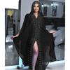 Womne Muslim Dress Embroidered Beads Abaya Dress Muslimah Hooded Robe Chiffon Kaftan Long Dress Middle East Africa Maxi Dress