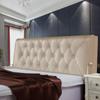 Leather Headboard Cover King Size Customized High Resilient Filler Headboard Pillow Washable Fabric Bed Head Cover