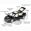 1/32 Scale Volkswagen CC Alloy Car Model, Alloy Die-cast Models Car with Light Sound Diecast Boys Birthday Gift Kids Toys Replica Scale Toys