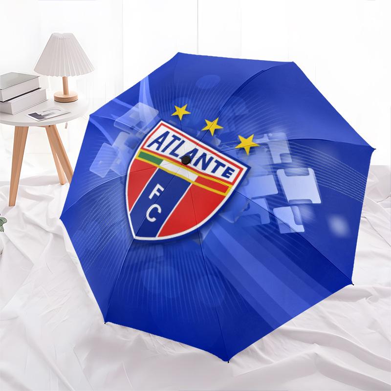 Зонт-автомат с узором Atlante FC, портативный и складной дизайн, 8 спиц, рождественский или день рождения подарок.
