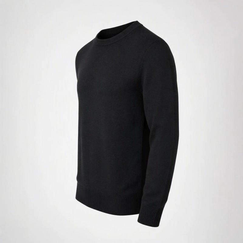 Mens Silk Wool Blend Crewneck Knit Sweater Soft Warm Casual Pullover Young Adults