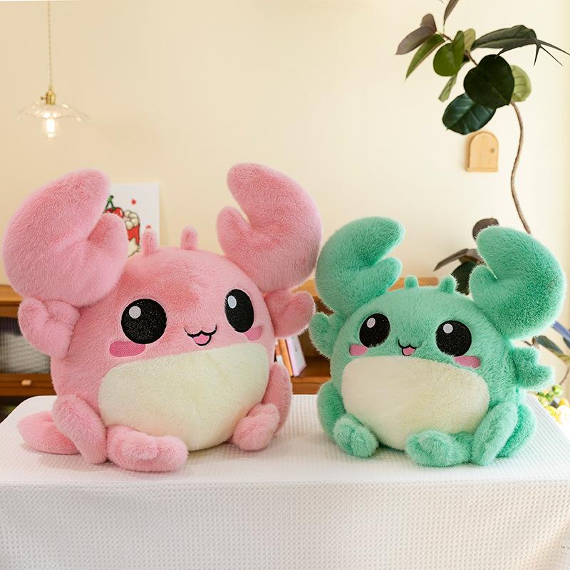 Мягкая и милая плюшевая игрушка в виде маленького краба, мультяшная подушка для сна, кукла-девочка, подарок на день рождения