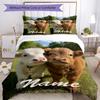 3pcs Custom Name Cow Bedding Set Duvet Cover Closure Includes 1 Duvet Cover & 2 Pillowcases, Soft and Comfortable for All Seasons.
