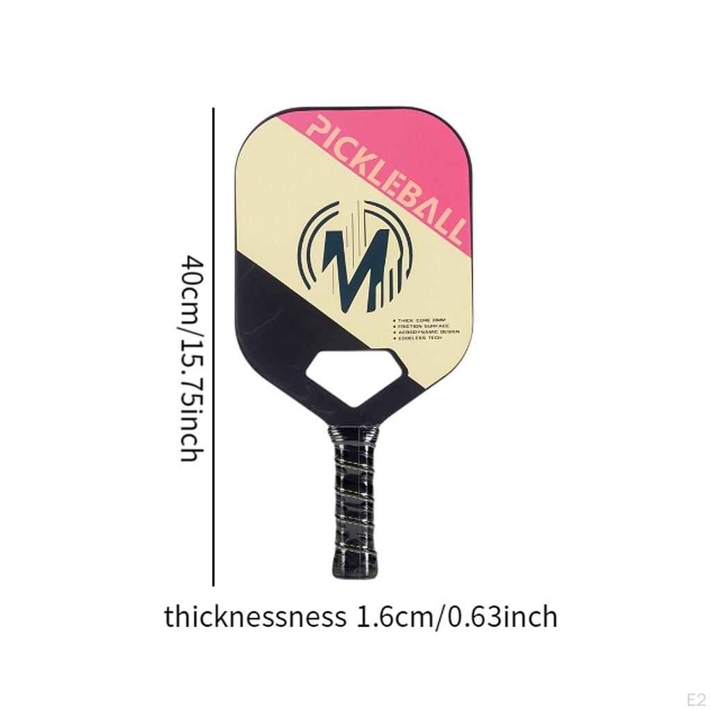 Carbon Fiber Pickleball Paddle Lightweight Practice Portable Training Competition Polypropylene