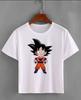 2026 Summer Dragon Ball Kid Goku Unisexs TShirt White Wu Symbol Graphic 100 Cotton Oversized Breathable Casual Short Sleeve Tee
