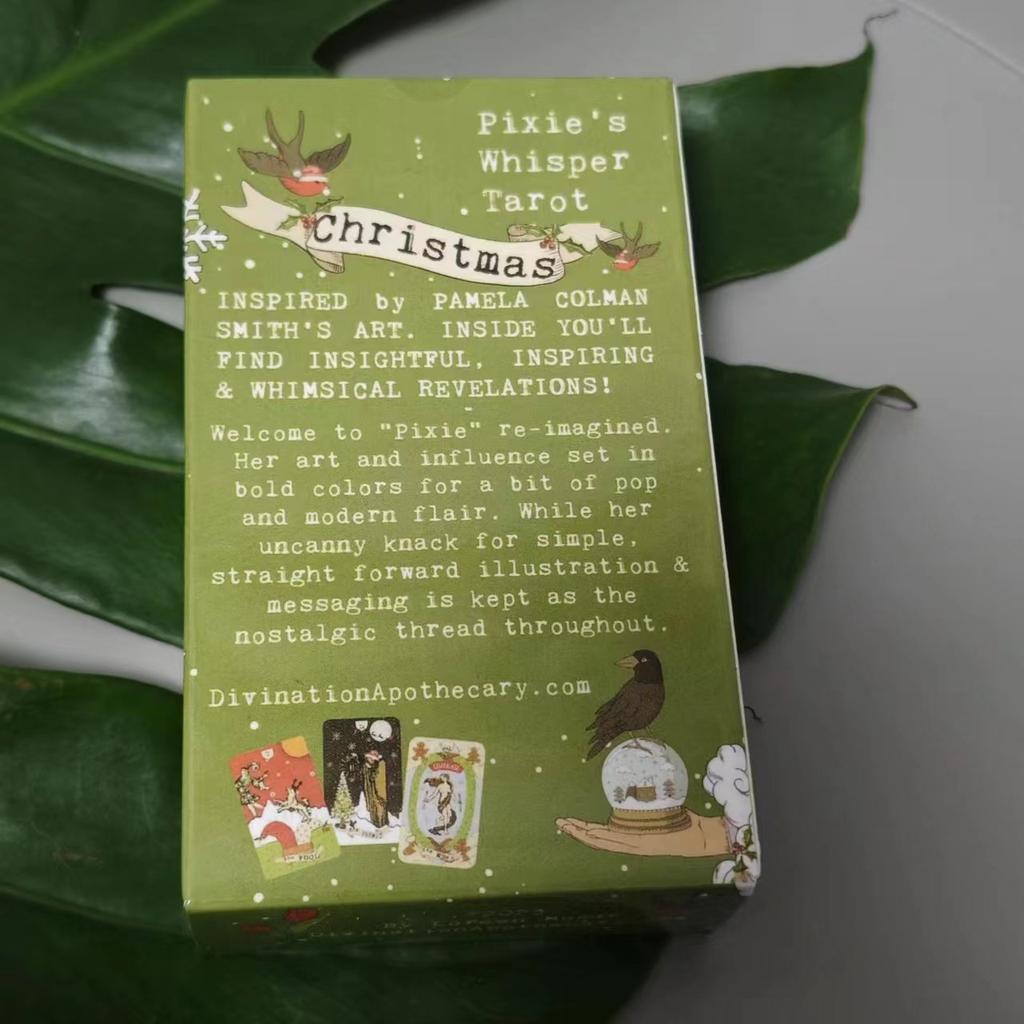 12*7cm Pixie's Whisper Tarot Deck Christmas Edition Limited Release, 78 Tarot Cards with 10+ Different Types of Card Back