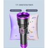 Rechargeable Blacklight LED Flashlight Shortwave UV Flashlight Lamps  Resin Curing
