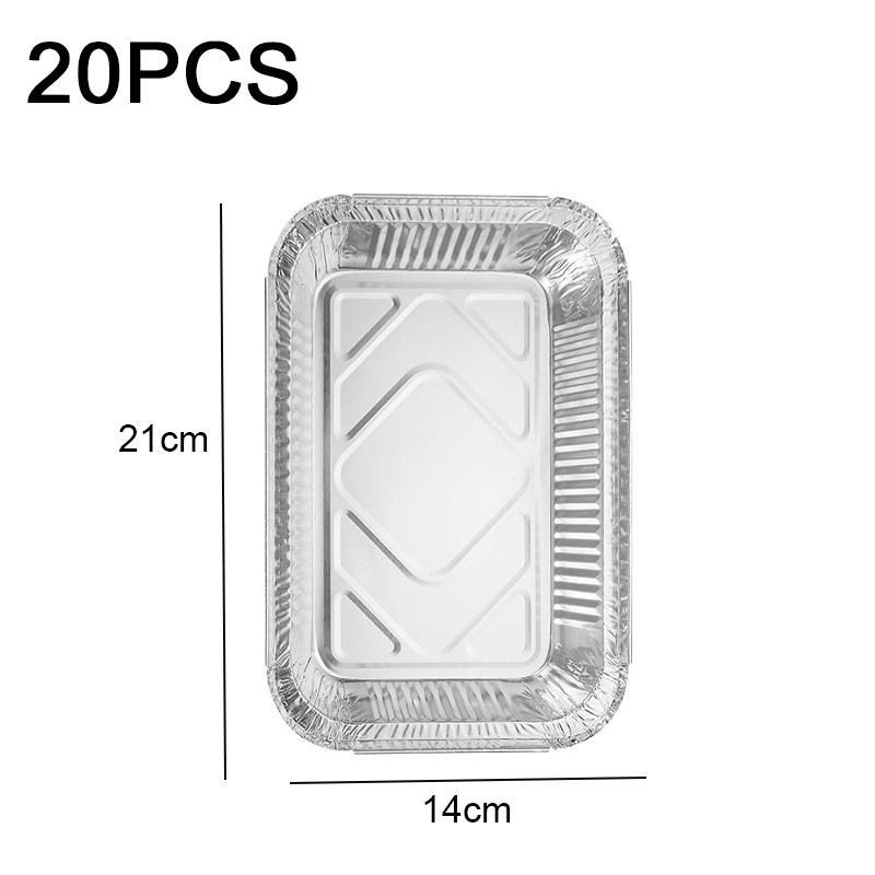 10/20/30/50 шт. Алюминиевые противни для фритюрницы, бумажные противни с антипригарным покрытием, вкладыши для аэрофритюрницы, прямоугольная миска для духовки, кухонный инструмент