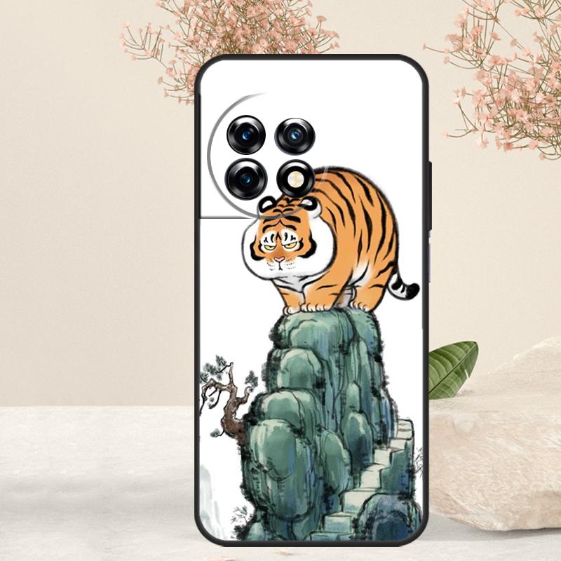 Мультяшный Толстый Тигр Чехол Для OnePlus 15 R 13T 13 13R 12 12R 11 10R 10T 10 Pro Nord 5 CE 4 2 3 Lite N20 N30 Обложка