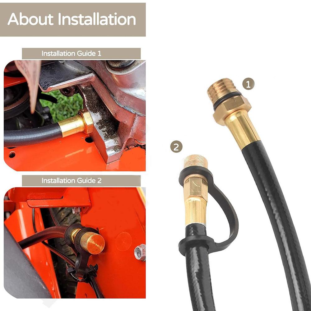 51044-0902 Flexible Oil Drain Hose For Kawasaki Fh Fr Fs Ft Fx Models