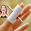 6PCS Whole Convenient New Prank Joke Toy Fake Nail Through Finger Trick Halloween Kids Children Gags Practical Jokes