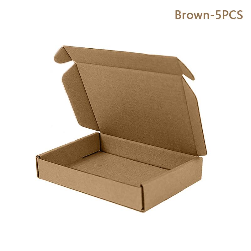 5 шт. транспортировочные коробки картонные гофрированные почтовые коробки для упаковки ремесленных подарков товары для малого бизнеса, свадебной вечеринки