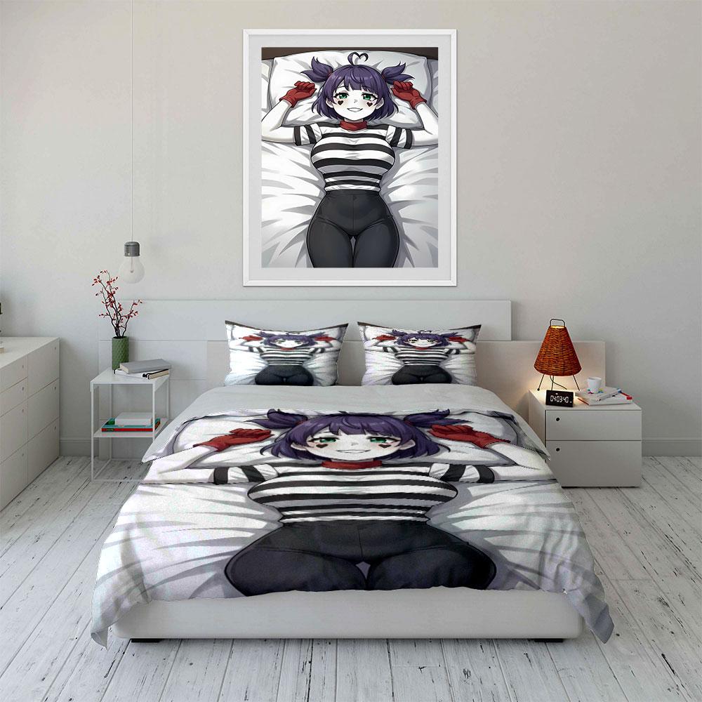 Striped shirt cartoon character Bedding sets Duvet cover sets Duvet covers Pillowcases(1 * Duvet Cover 2 * Pillowcases without duvet insert)