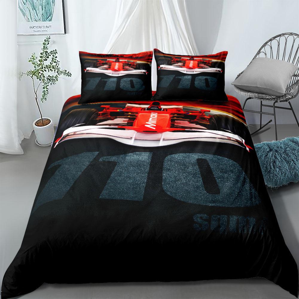 Комплект постельного белья Formula One Sports Car King Queen Double Full Twin Single Size Mega Bed Set