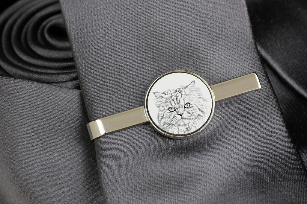 Persian – Cat tie clip, personalized tie clip | Art-Dog