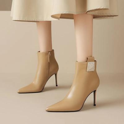 2024 Осенние сексуальные женские туфли с острым носком, современные повседневные модные туфли на шпильке, элегантные и простые женские туфли для работы и офиса