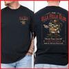 Ella Fella Club Cowboy Whiskey Western Country Concert Black Cotton T-Shirt