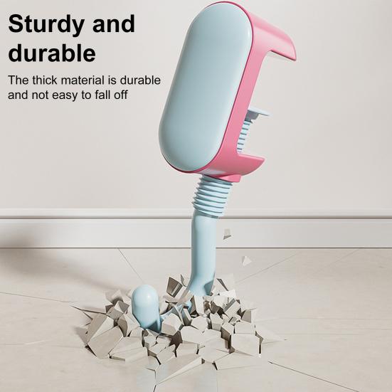 Desk Hook Adjustable Tightness Versatile Plastic Wall Hook Punching Free Traceless Foldable Portable