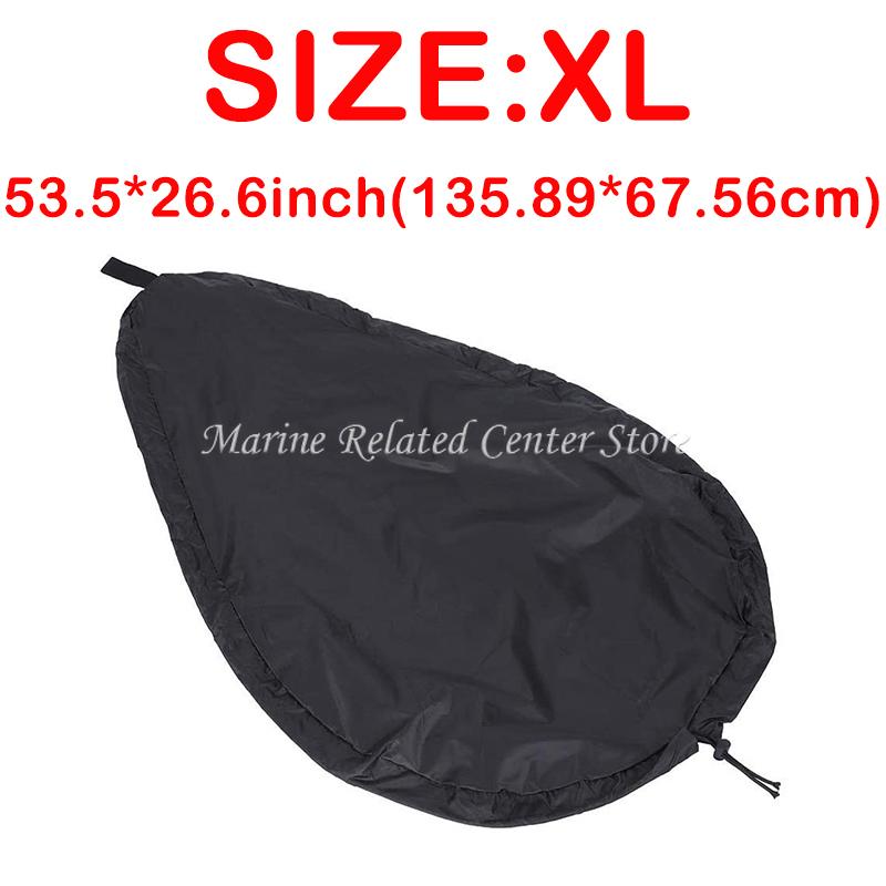 Black / Silver Kayaking Accessories Cockpit Sunscreen Cover Practical Multifunctional Waterproof Cover Cockpit Protection Cover