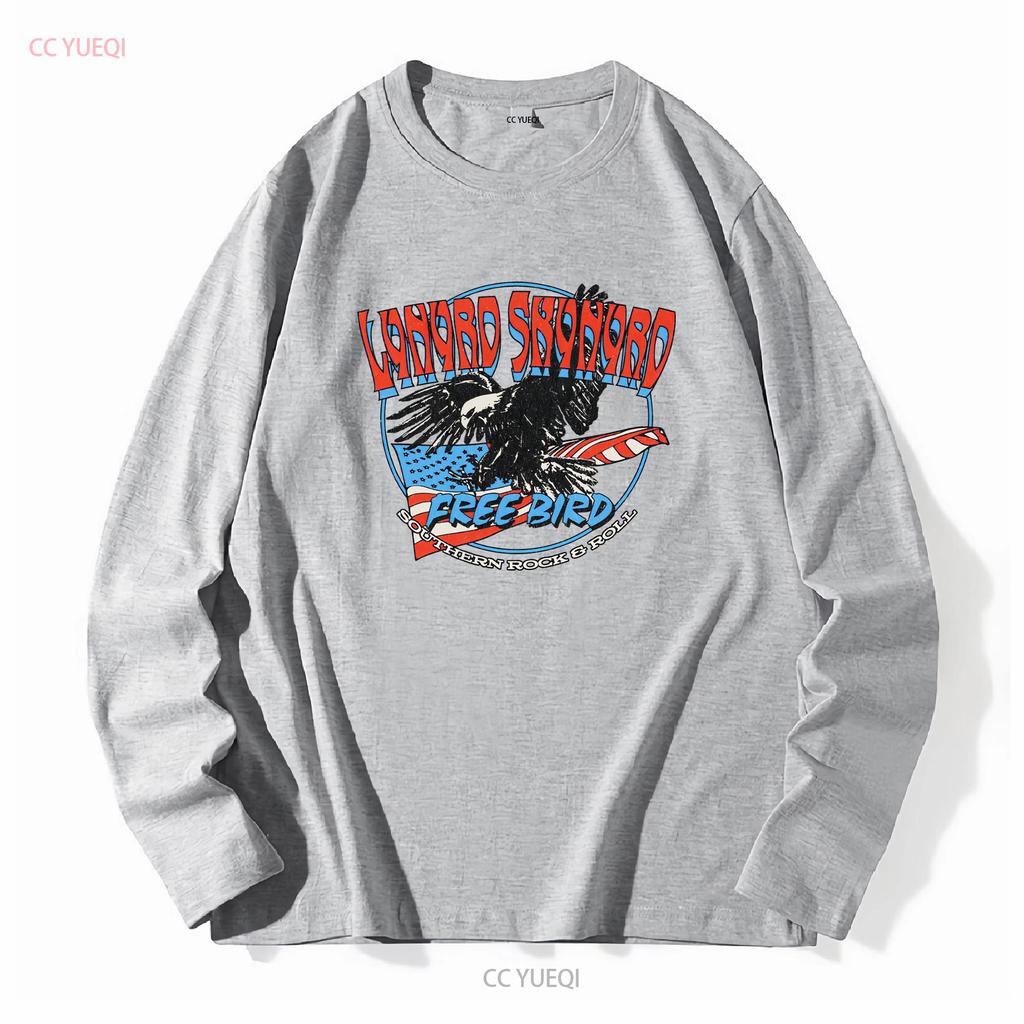 Крутая футболка Lynyrd Skynyrd для мужчин 100% хлопок Удивительная с круглым вырезом с длинным или коротким рукавом винтажная Стильная Повседневная Модная Дышащая