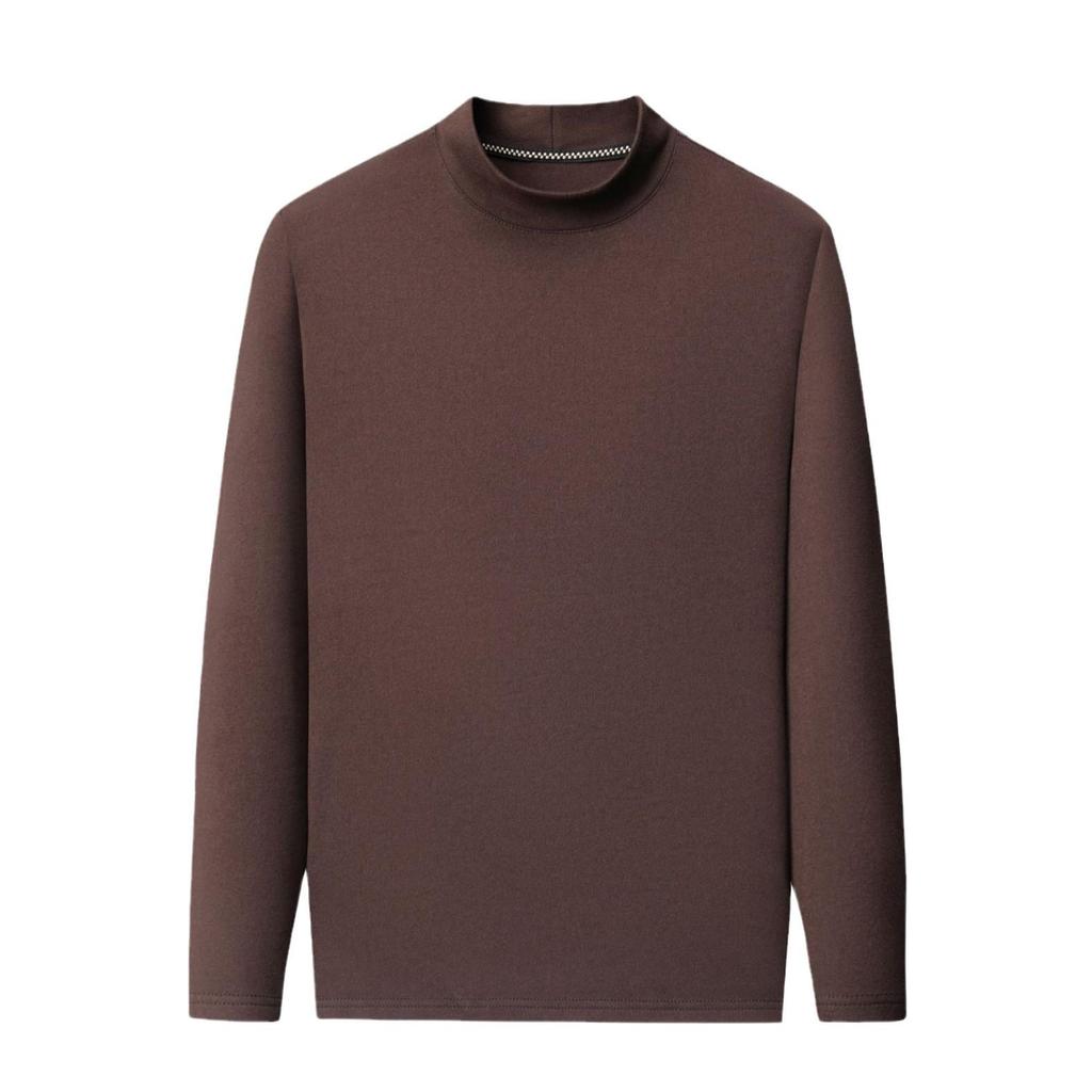 Men's Double-Sided German Velvet Long-Sleeve Warm Turtleneck Top