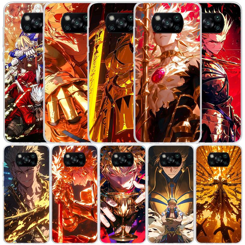 Fate Zero Stay Night Гильгамеш Мягкий чехол для Xiaomi Poco F7 Ultra X7 X6 X5 Pro M7 Чехол для телефона Redmi 15 15C 13 13C 12 12C 10 10C