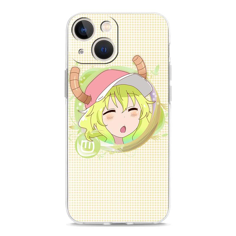 Dragon Maid Anime для iPhone 14 13 11 12 Pro Max X XR XS чехол для iPhone 14 7 8 Plus SE прозрачный мягкий силиконовый чехол Fundas