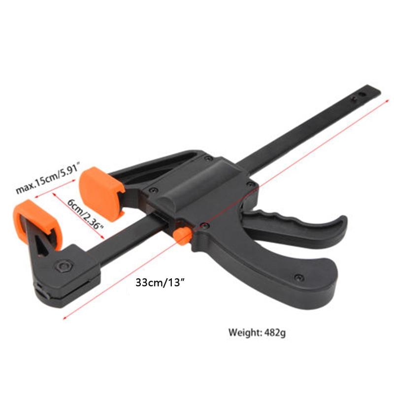 Деревянный F-образный зажим с быстросъемным креплением 4/6/8/10/12 дюймов, простой в использовании и регулировке