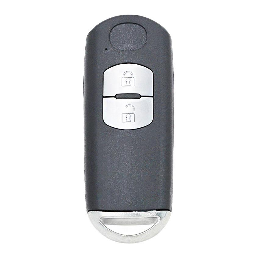 2/3/4 Buton Remote Car Key Shell Case Housing Cover Red Hold for Mazda 3 6 CX-3 CX-5 Axela Atenza with Emergency Key Uncut Blade