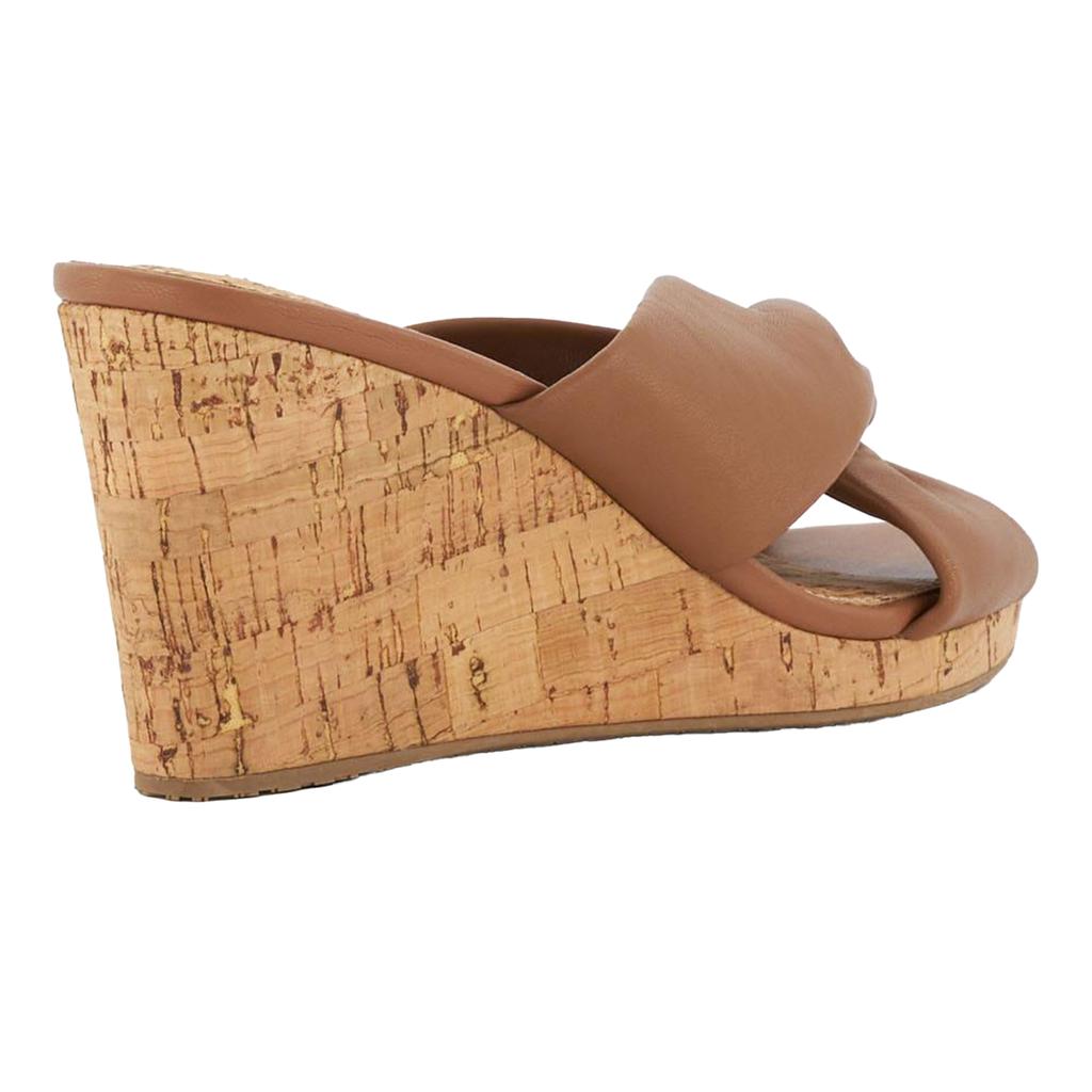 Dune London Womens/Ladies Kacee Twist Knot Leather Wedge Mule Sandals