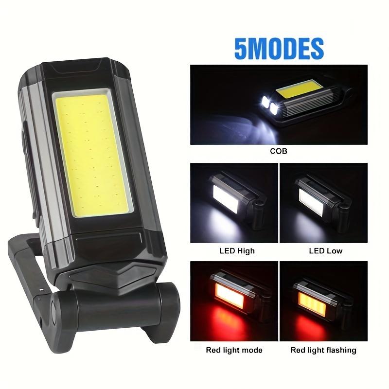 Многофункциональный зарядный рабочий свет с магнитной базой, 5 режимов освещения, ультраяркий и портативный, для улицы, кемпинга, мастерской, аварийного освещения