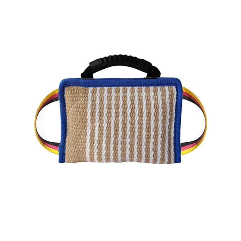 Durable Hemp Bite Toy Dog Training - Interactive Chew Pillow With Reinforced Edges Aggressive Biting Practice