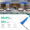 270CM Half Umbrella Replacement Canopy UV Protection Outdoor Garden Patio Backyard Parasol Market Table Top Umbrella Replacement Fabric Cloth Cover