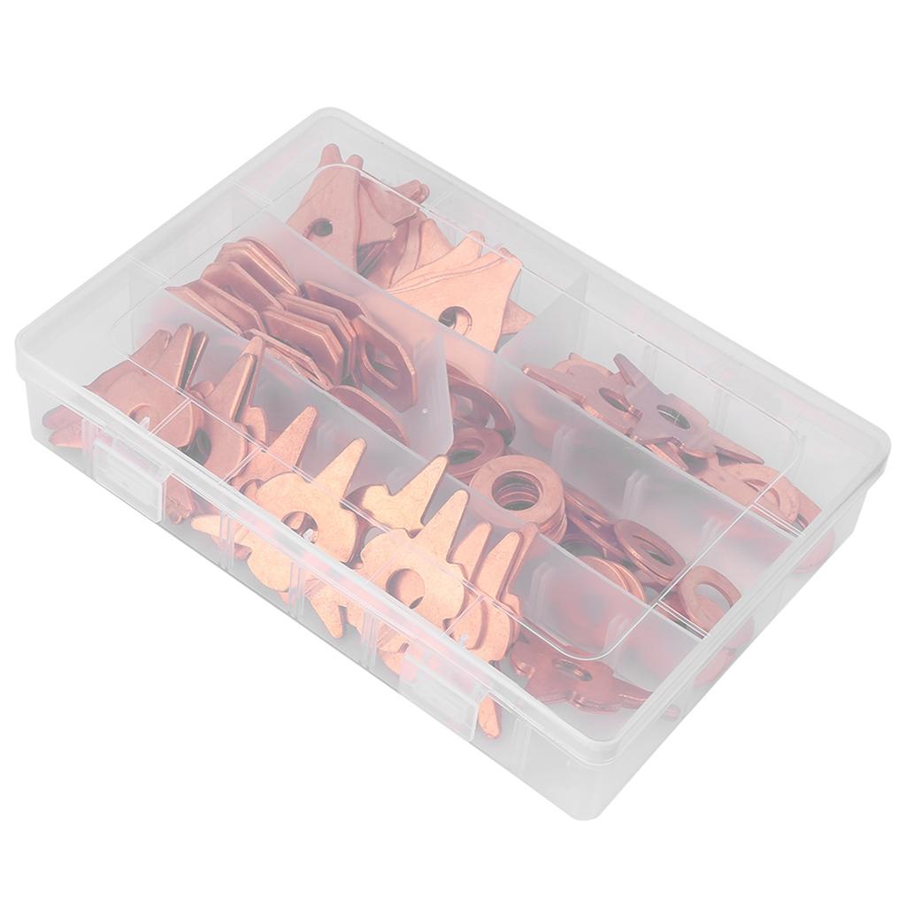 110pcs Dent Pulling Puller Rings Triangle OT Round for Car Body Welding Repair Tool Set