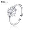 Классическое кольцо Lindon из медного сплава с цирконием, женские ювелирные изделия, свадебный подарок для вечеринки