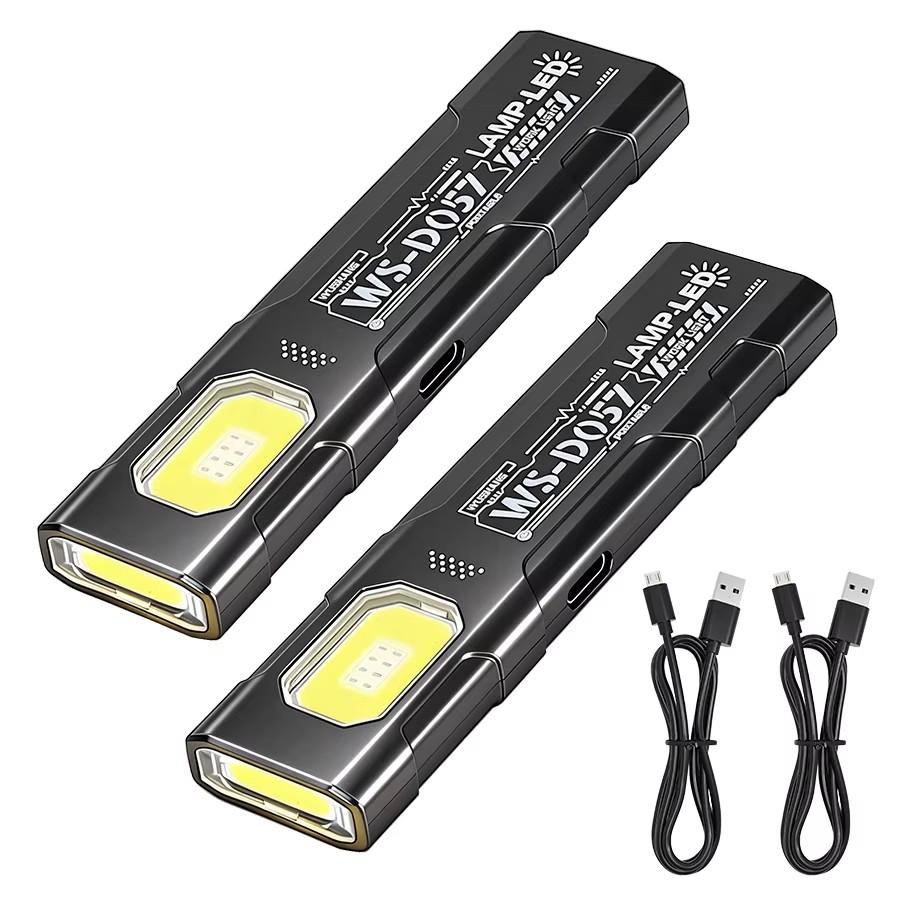Портативный светодиодный фонарик COB, перезаряжаемый через USB рабочий фонарь, магнитный подвесной светильник Lanterna со встроенной батареей, фонарик для кемпинга