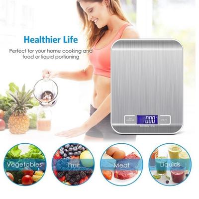 Цифровые кухонные весы 1 г-5 кг, электронные весы для еды из нержавеющей стали, весовой баланс, бытовые измерительные инструменты, г/фунты/унции/мл, инструменты для приготовления пищи и выпечки