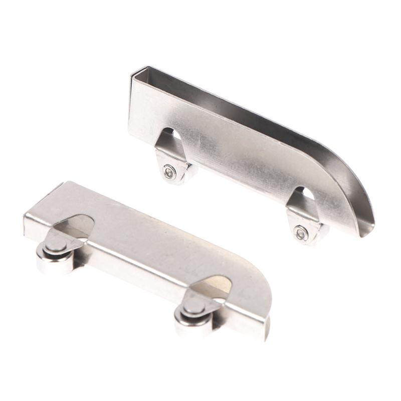 4Pc Iron Pulley 5Mm Glass Sliding Door Wheel Clamp Track Roller Runner