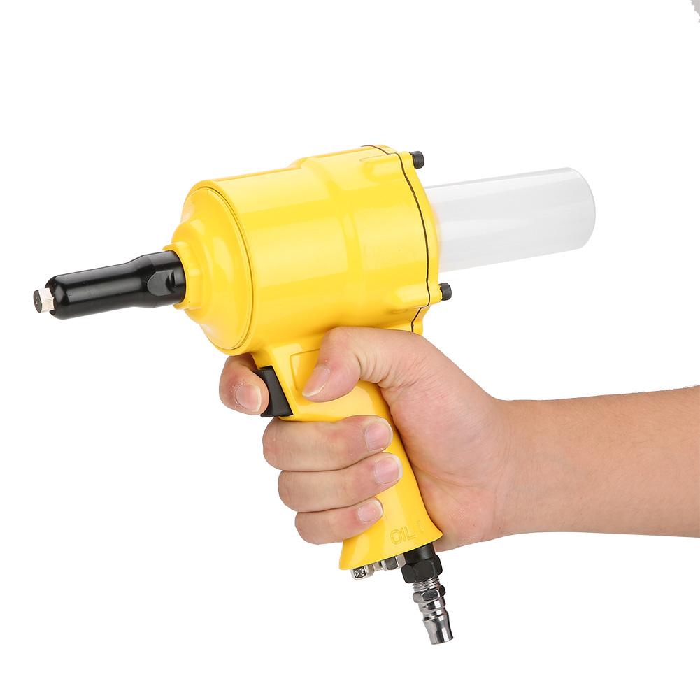 KP-705P Pneumatic Riveter Pistol Grip Rivet Gun Air Powered Riveting Tool 2.4/3.2/4.0/4.8mm Air Riveter