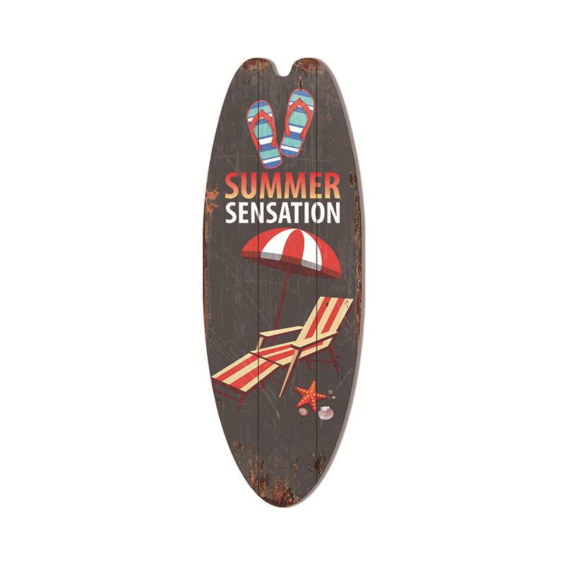 Гавайская подвеска в виде доски для серфинга, пляжное настенное украшение, вывеска