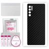 apgo Protective Skin Sticker for the Back Compatible with TCL 20L Plus, Wrap Film, Foil, Vinyl - Pattern Carbon Black
