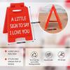 Love Language Sign Couple Small Sign Ornaments I Love You Sign Plaques Romantic Cute Home Decor Love Language Sign Decor For