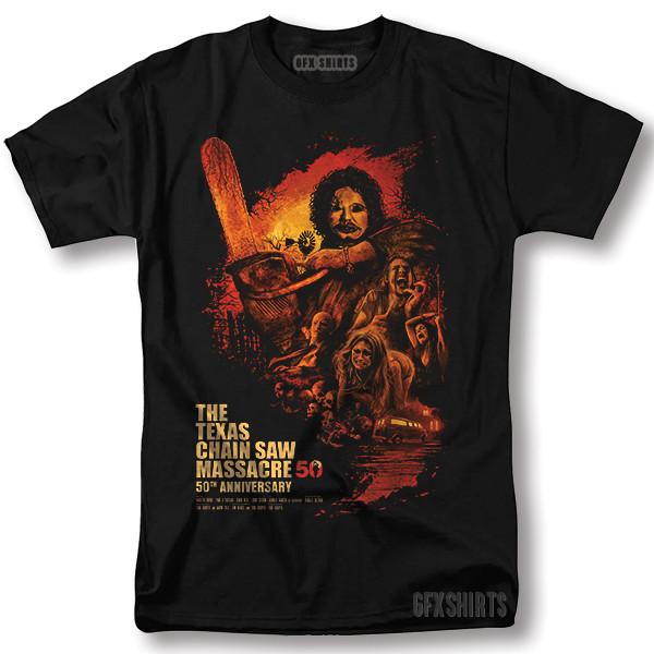 Texas Chain Saw Massacre Shirt Horror Movie Vintage Graphic Design TShirt
