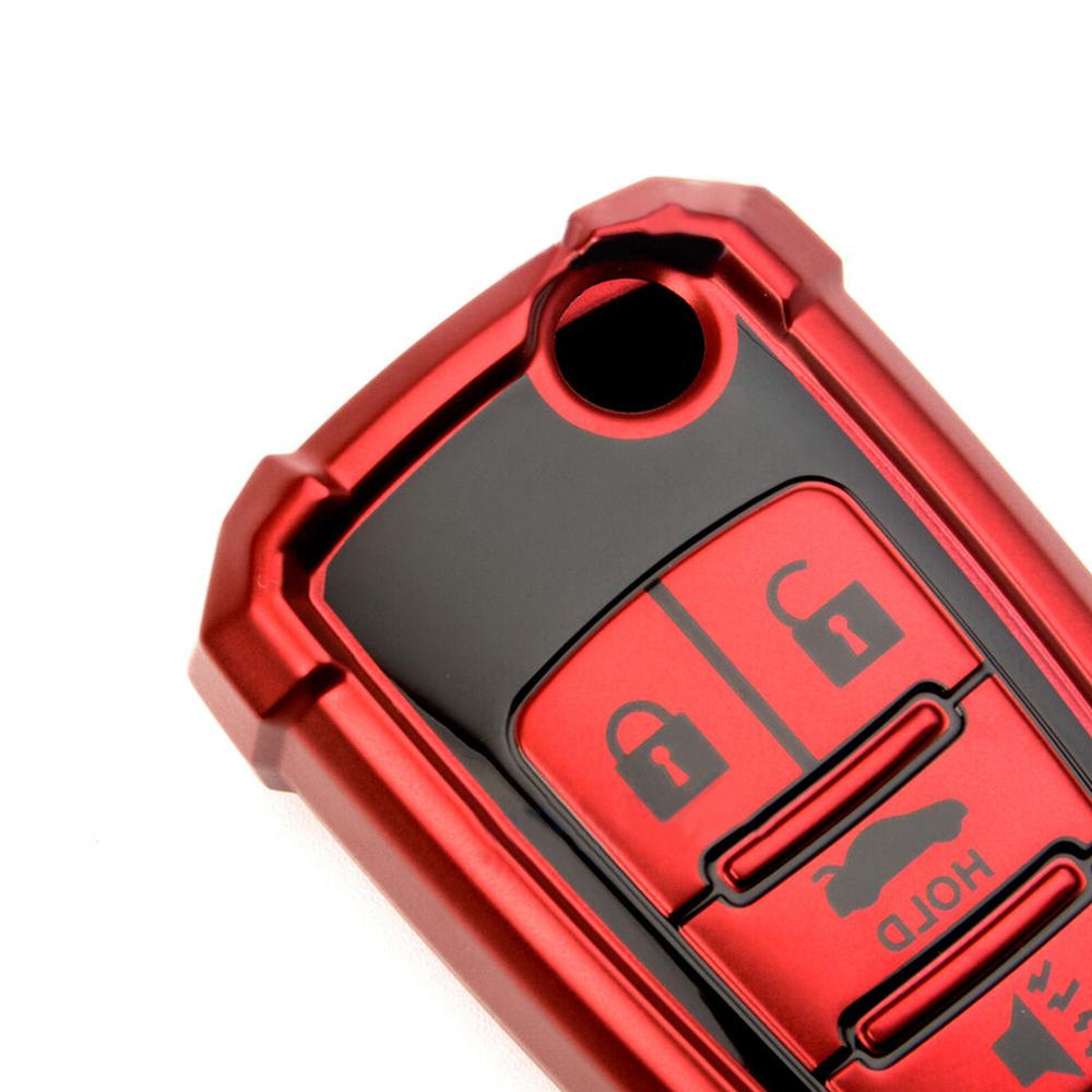 1x Folding Flip Key Cover Fob Case For Chevrolet Cruze Sonic Impala Buick Allure