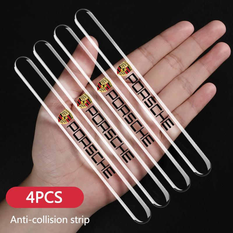 For Porsche Panamera Cayenne Taycan 911 718 Macan Carrera-GT 928 944 968 Car Door Edge Transparent Anti Scratch Protection Strip VN2