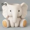 Elephant Pen Holder Fading-resistant Resin Desk Organizer Multifunctional Office Decor Perfect Desk Accessories