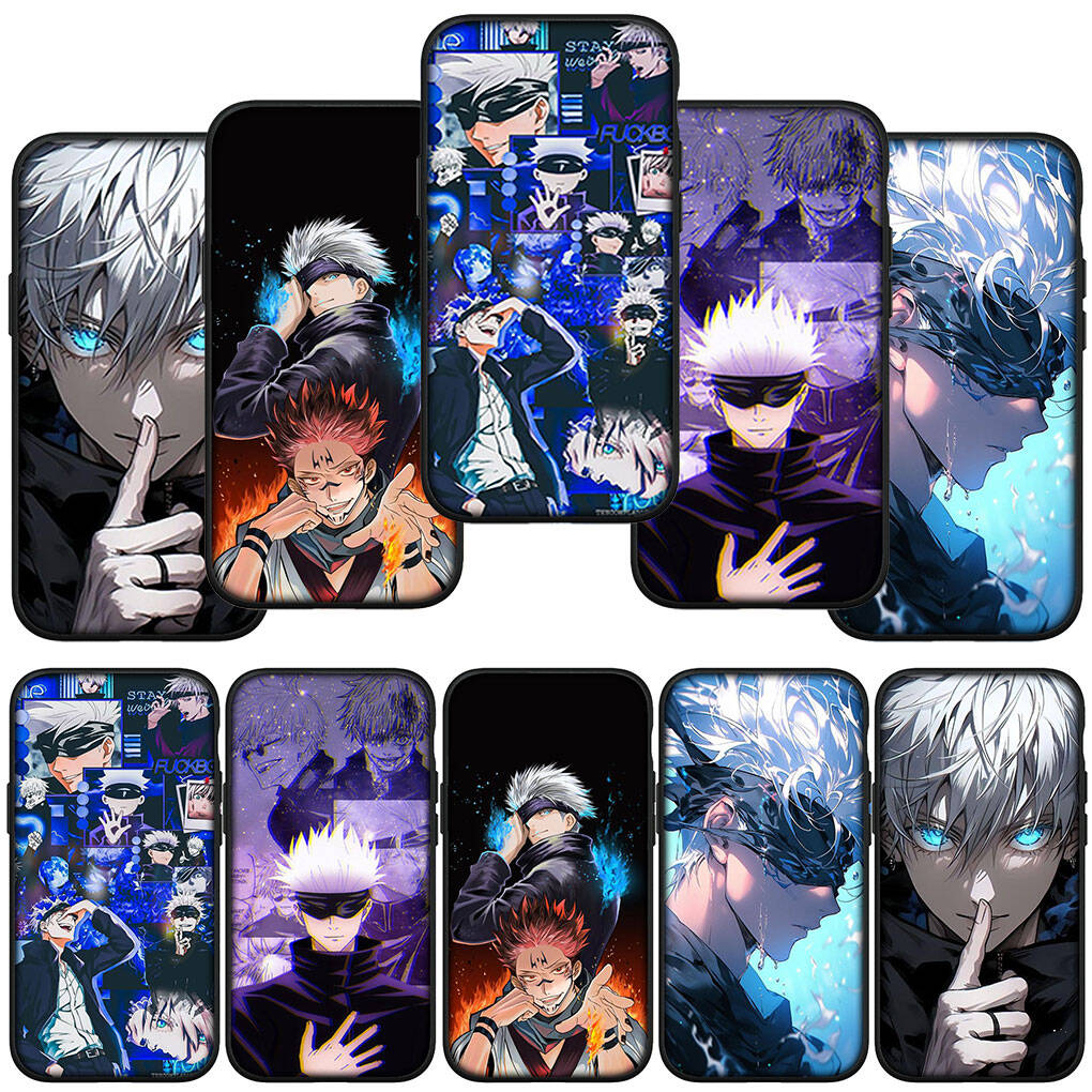 Чехол для iPhone 17 16 15 Xiaomi Poco F8 F7 X7 X6 M8 C85 C75 C71 Redmi Note 14 13 12 11 Pro Max A3 A4 14C 13C 15C Милый Чехол Годжо Сатору Магическая Битва